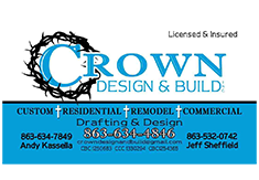 Business card designed by Custom Graphics and Signs